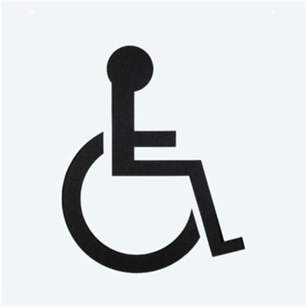 Hy Ko Products Hy Ko Products PLS-60 48 x 48 in. Plastic Reusable Handicapped Parking Lot Stencil 29069000608 - main